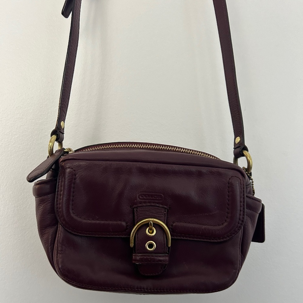 Coach Campbell Leather Camera Bag